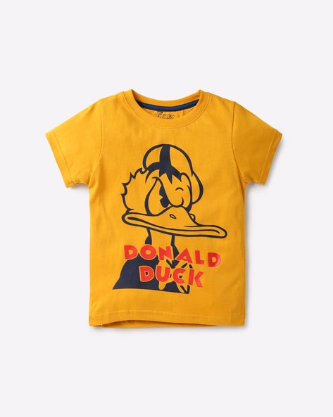 donald duck t shirt yellow