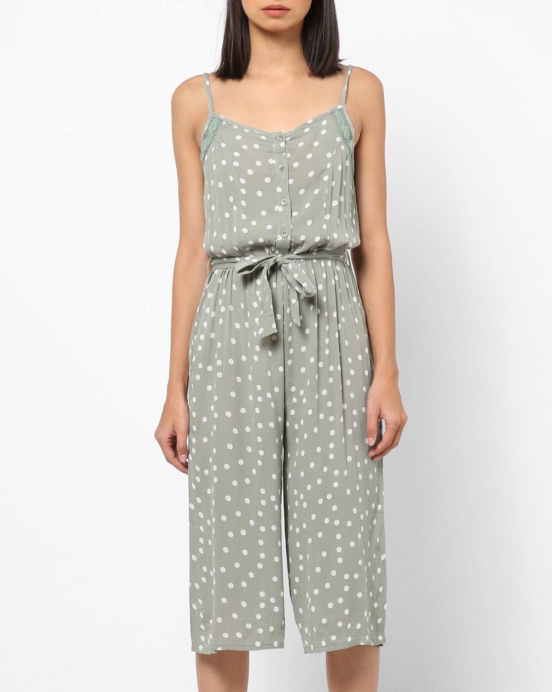 brave soul polka dot jumpsuit