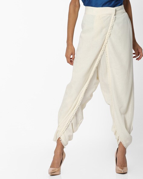 Dhoti Pants with Tassel Trims Price in India