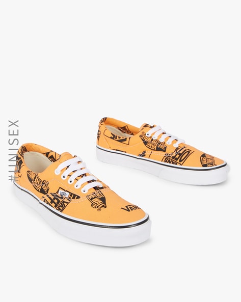 Orange vans hotsell shoes mens