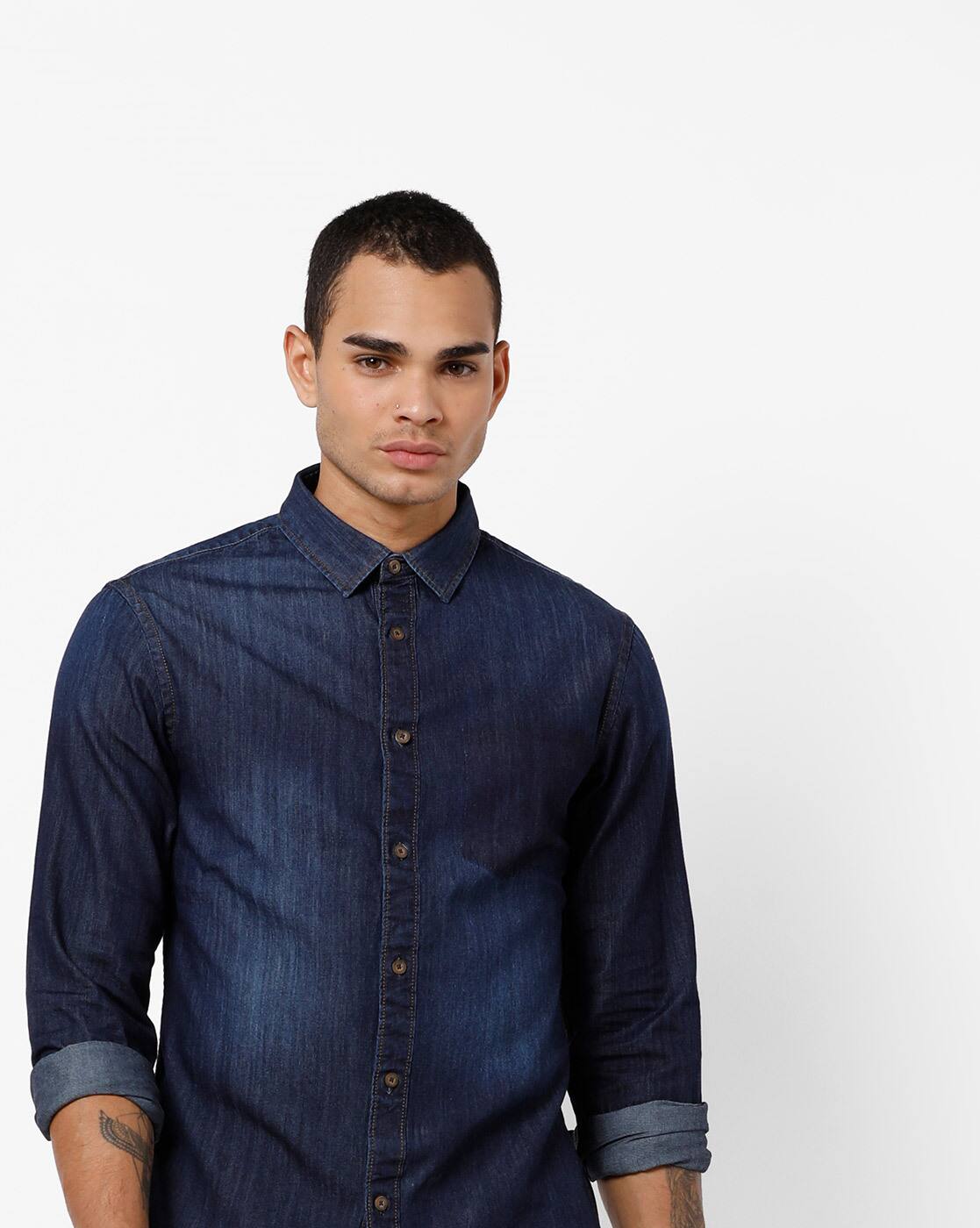 celio denim shirt
