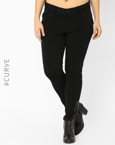 Buy Black Trousers & Pants for Women by AJIO Online