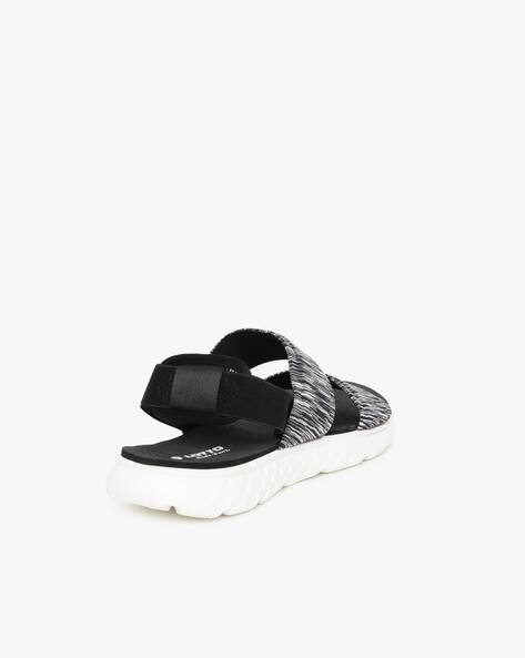 lotto printed sling black sports sandals