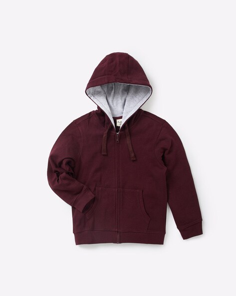 boys burgundy hoodie