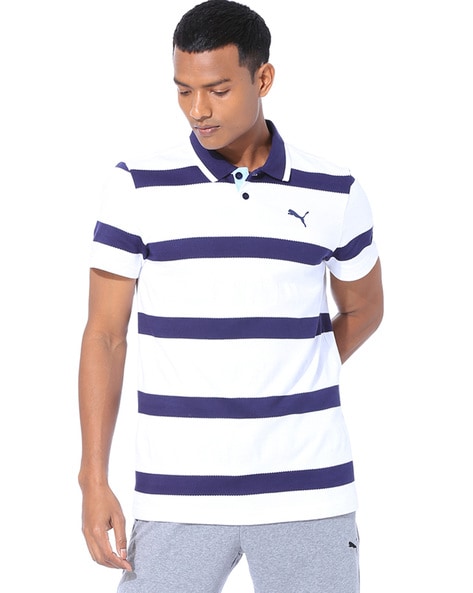 puma striped polo shirt