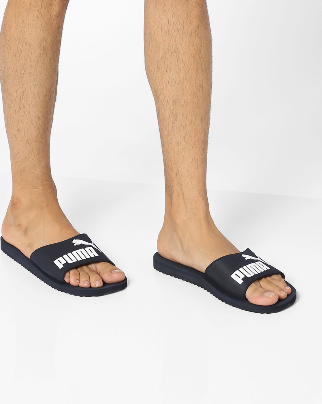 Buy Navy Blue Flip Flop \u0026 Slippers for Men by Puma Online | Ajio.com