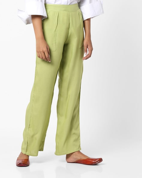 Relaxed Fit Pleated Pants Price in India