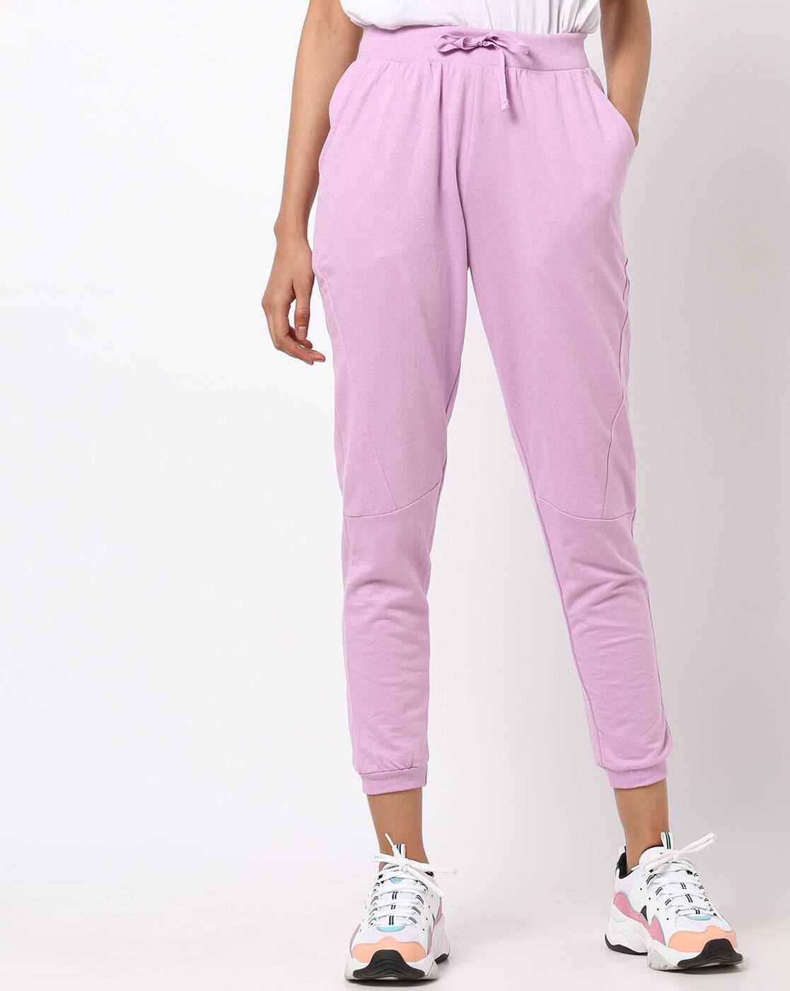 lavender track pants