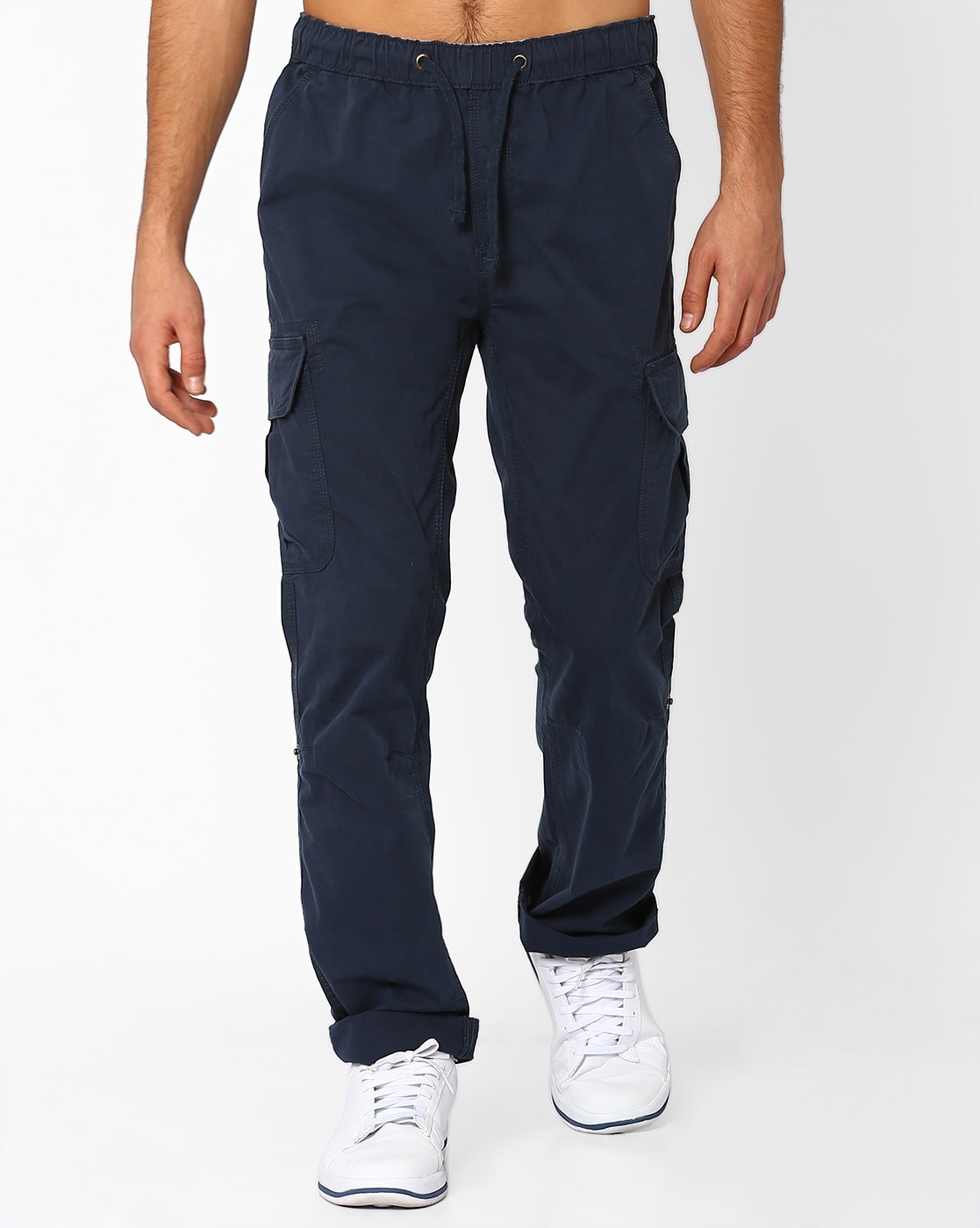 Buy Striped Straight Fit Cargo Pants Online at Best Prices in India   JioMart