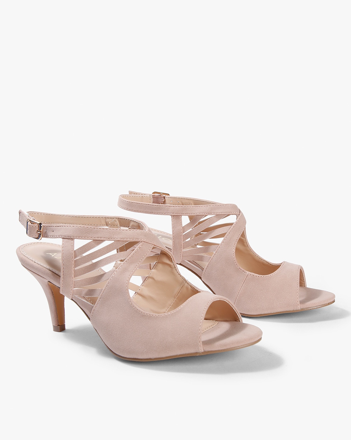 Pink Heeled Sandals for Women by AJIO 