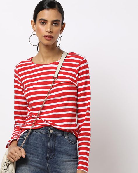 Striped Round-Neck T-shirt