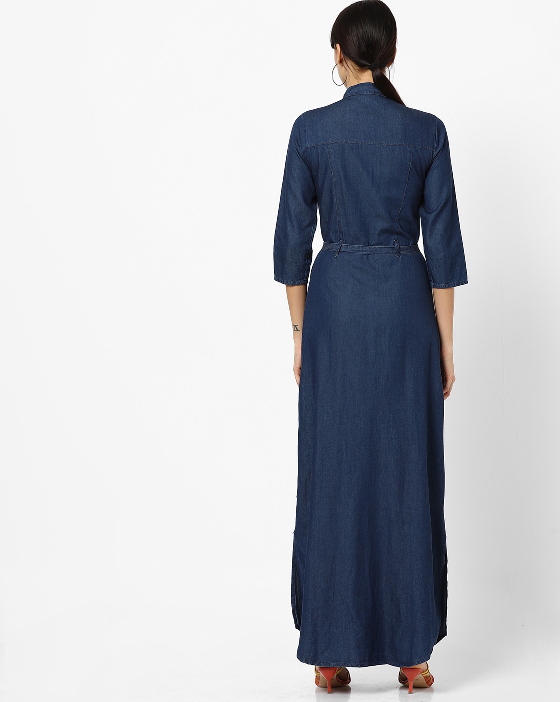 Denim Midi Dress - Buy Denim Midi Dress online at Best Prices in India |  Flipkart.com