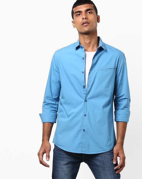Buy Blue Shirts for Men by AJIO Online 