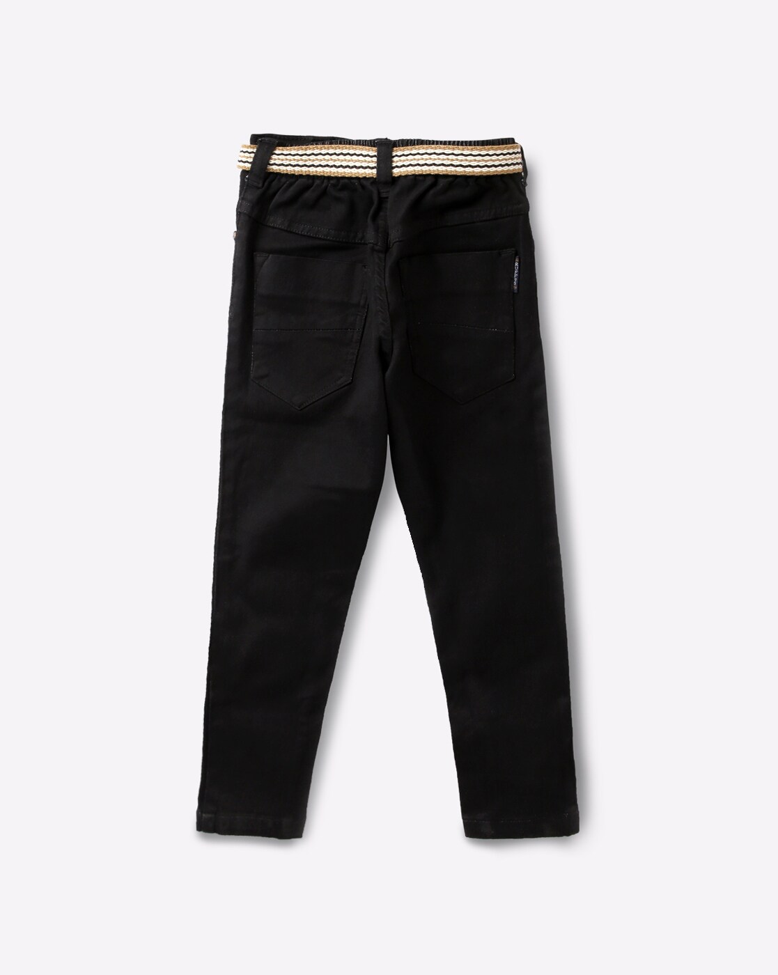 black ruff jeans