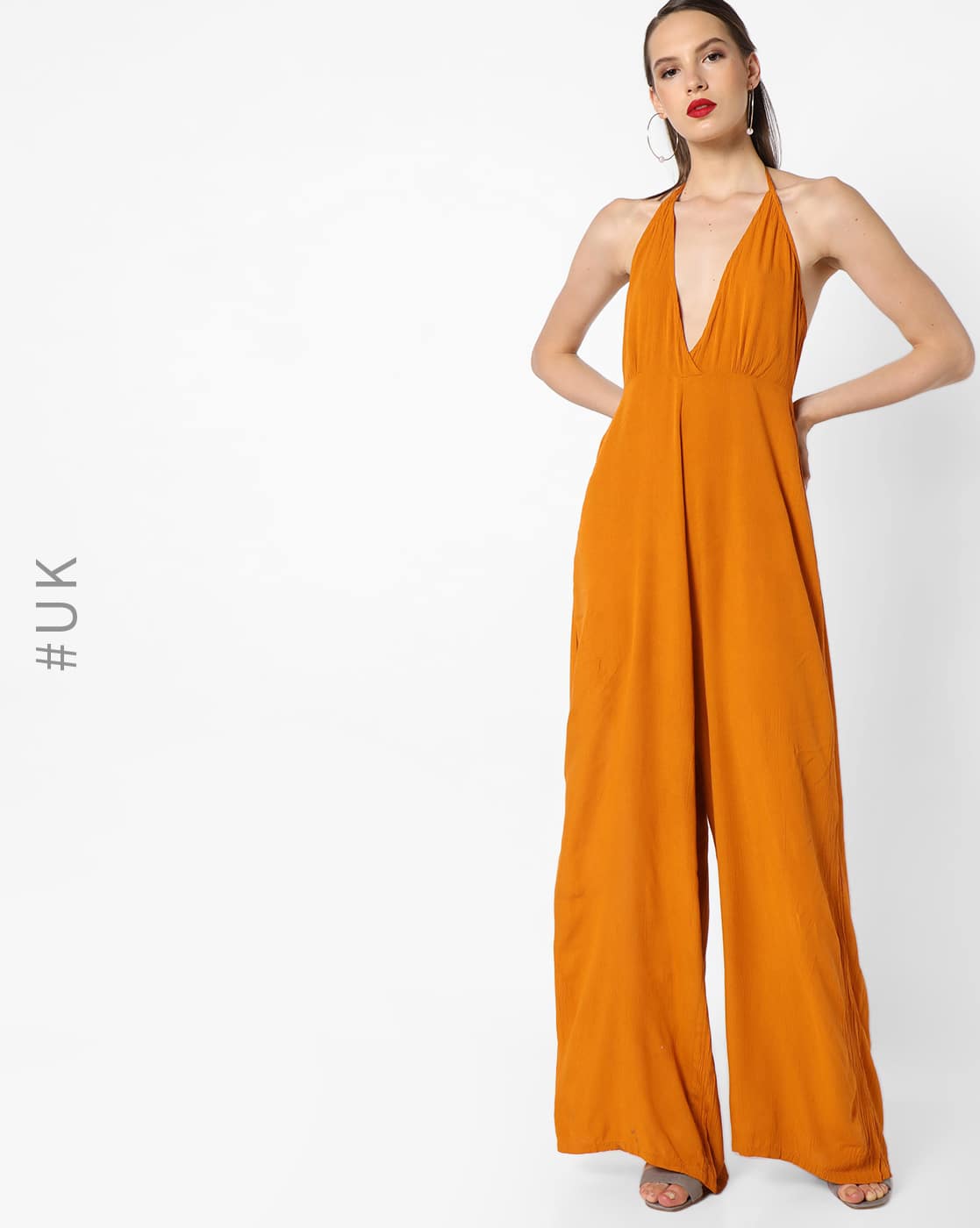 halter tie jumpsuit