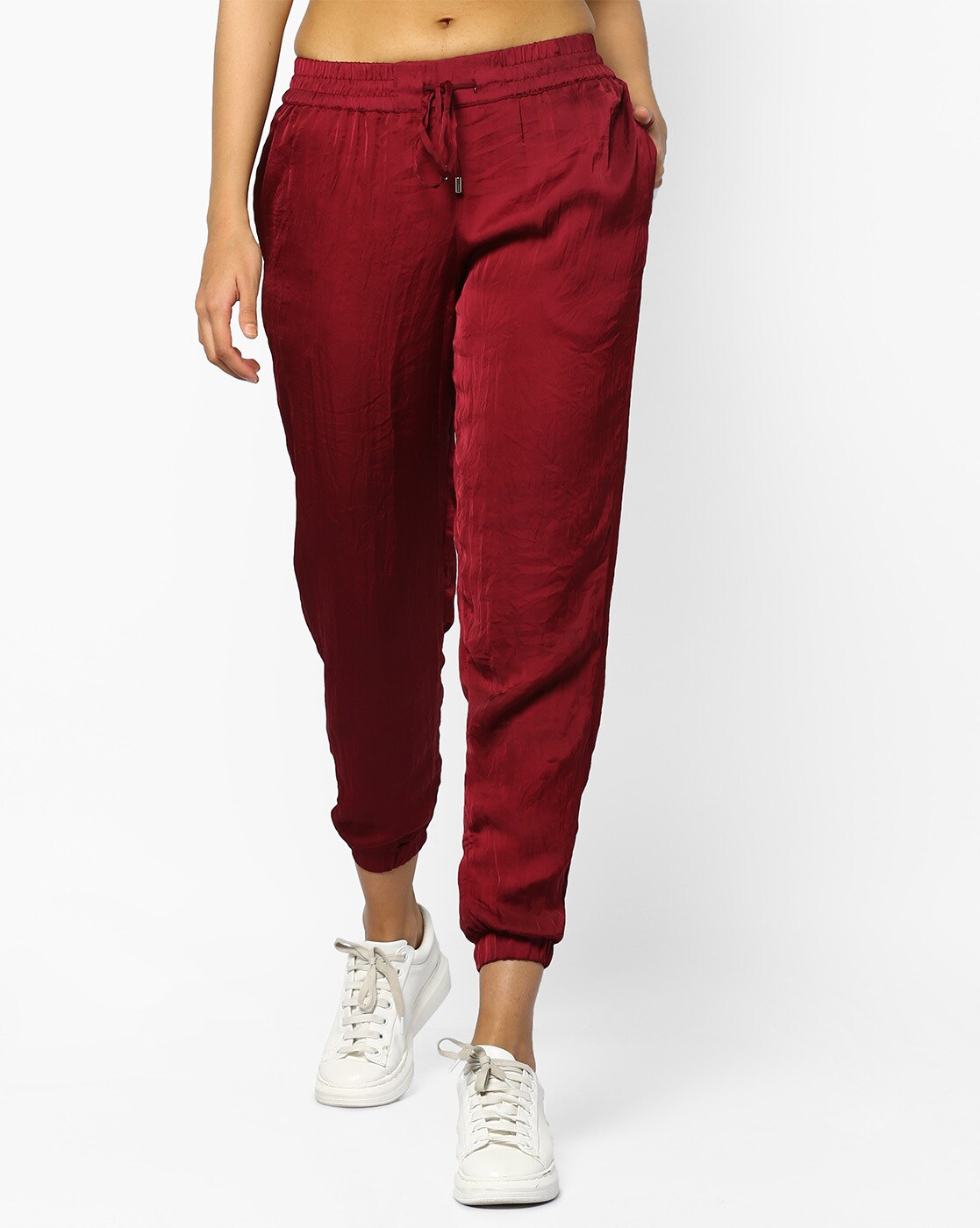 satin jogger pants