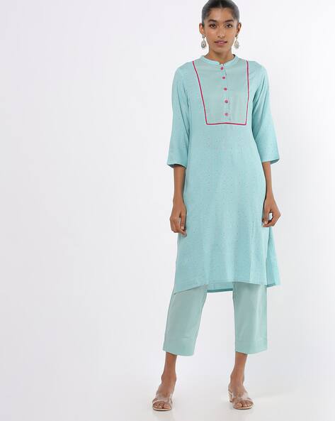 Buy Blue Kurta-Bottom Set for Women by 