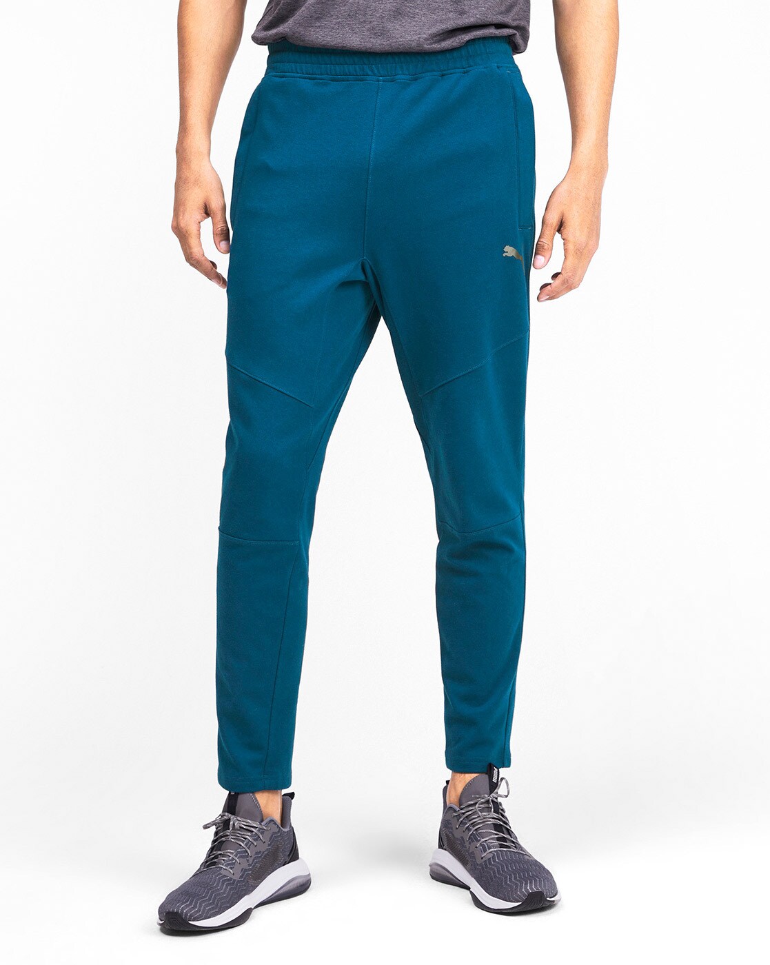 puma track pants blue