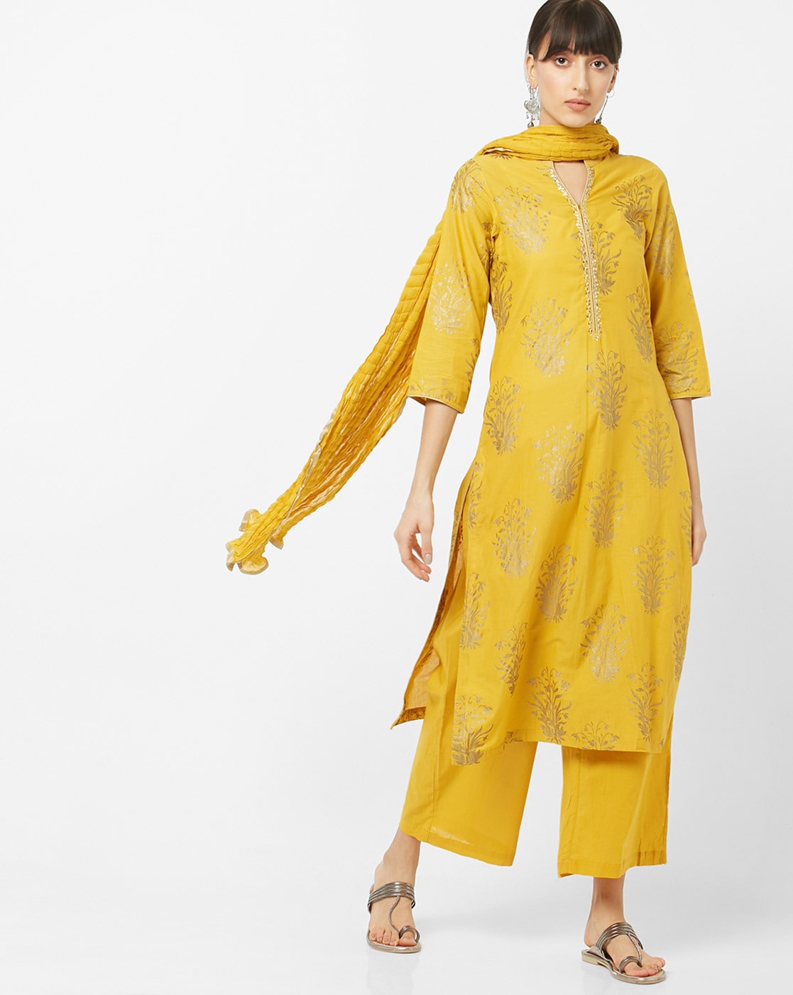 biba asymmetric kurta set