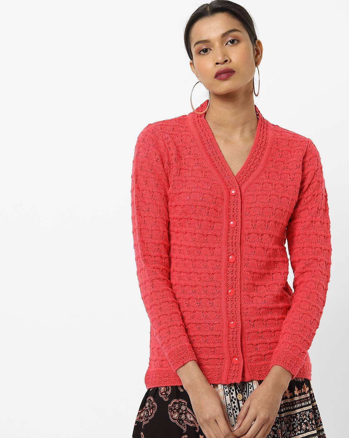 front button sweaters for ladies
