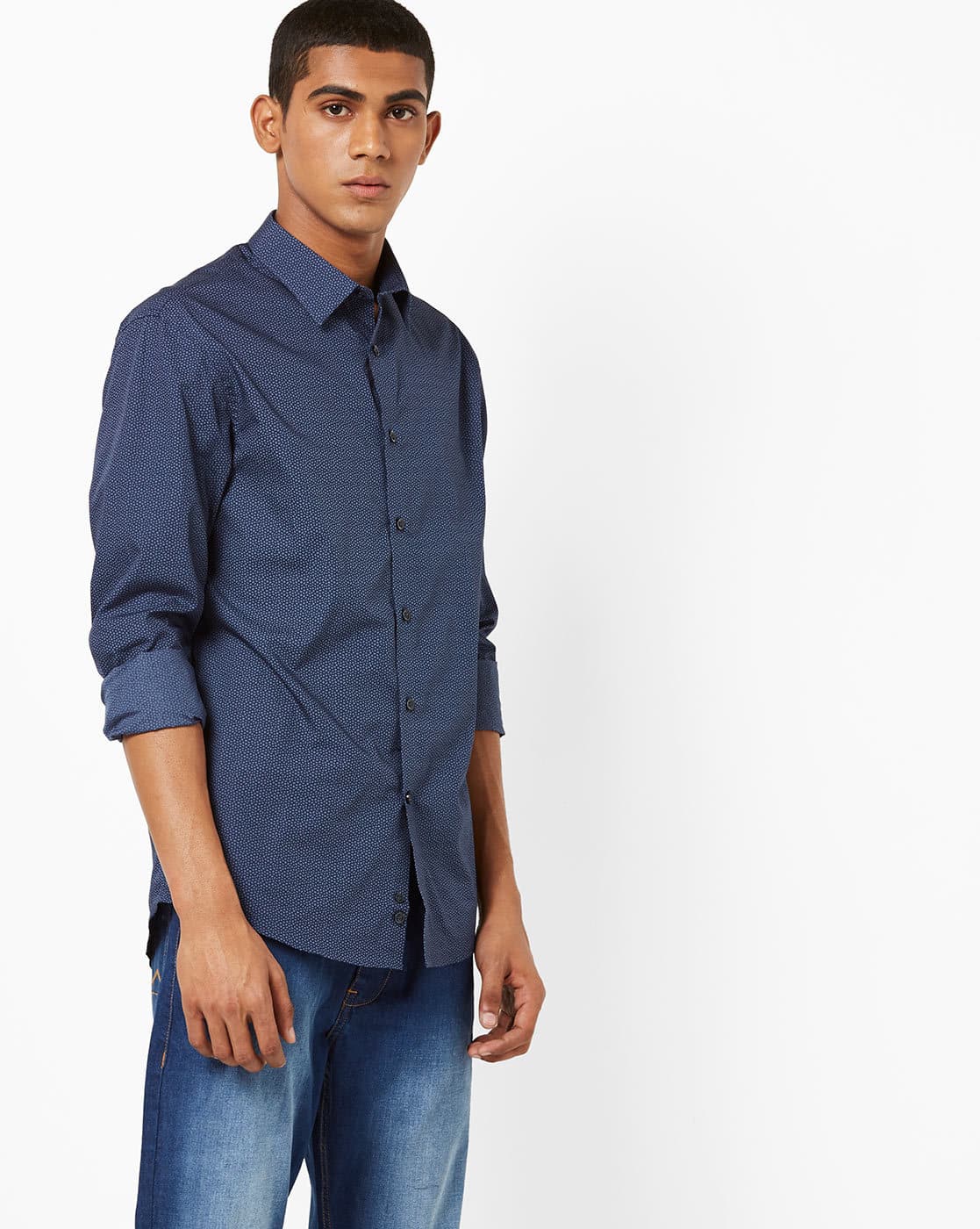 Buy Marine Blue Shirts for Men by Celio 