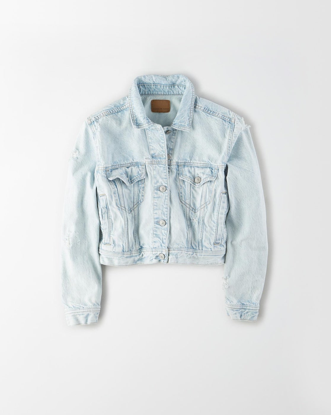 American eagle sale cropped denim jacket