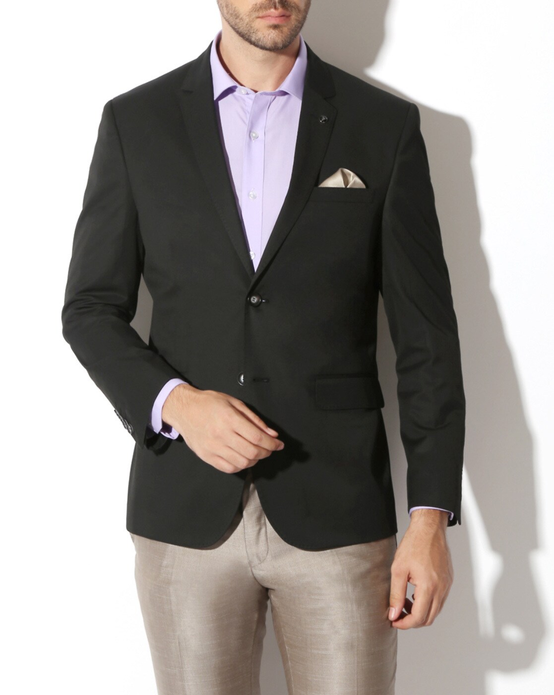 van heusen black blazer