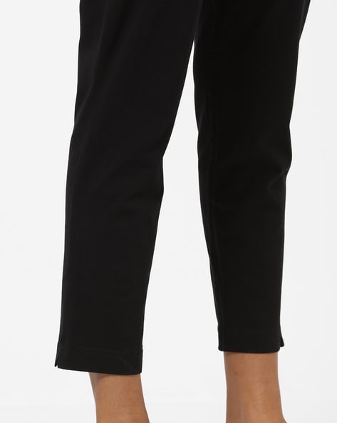 Ankle-Length Pants with Elasticated Waistband