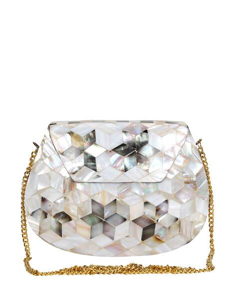 white clutches online