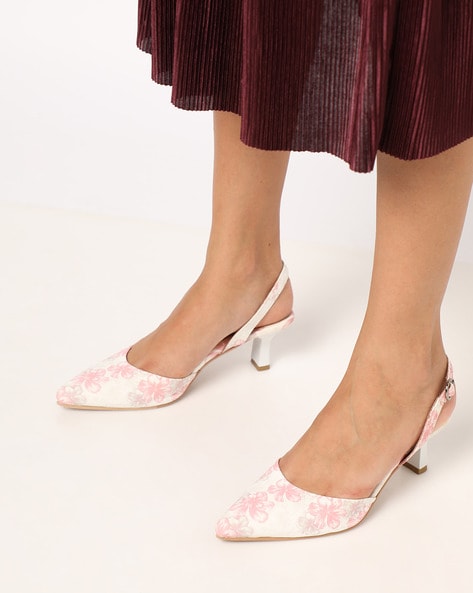 pink kitten heel shoes