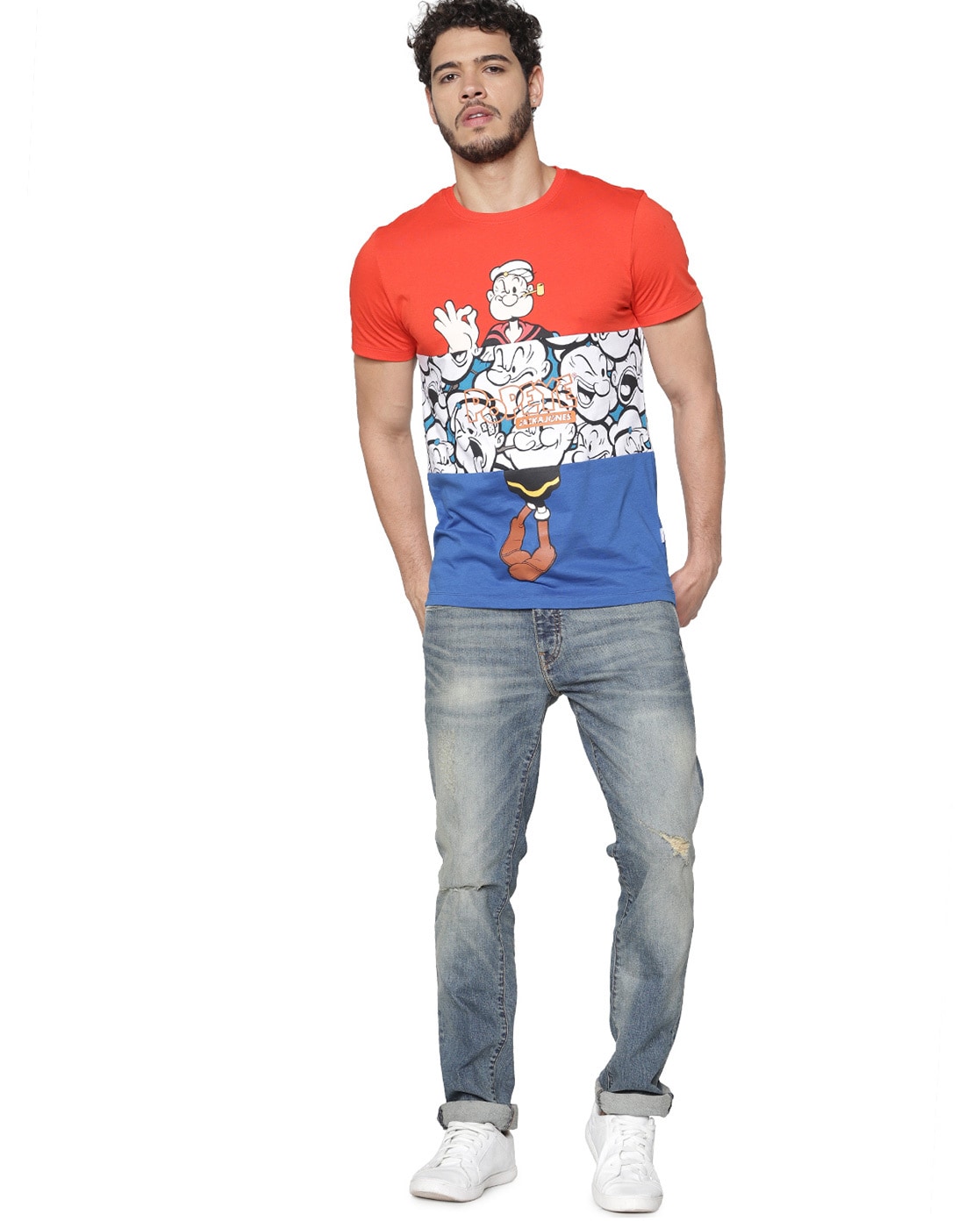 jack and jones popeye t shirt