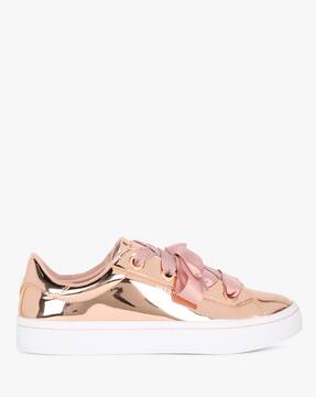 Hi-Lite- Liquid Bling Panelled Glossy Sneakers