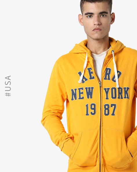 yellow aeropostale hoodie