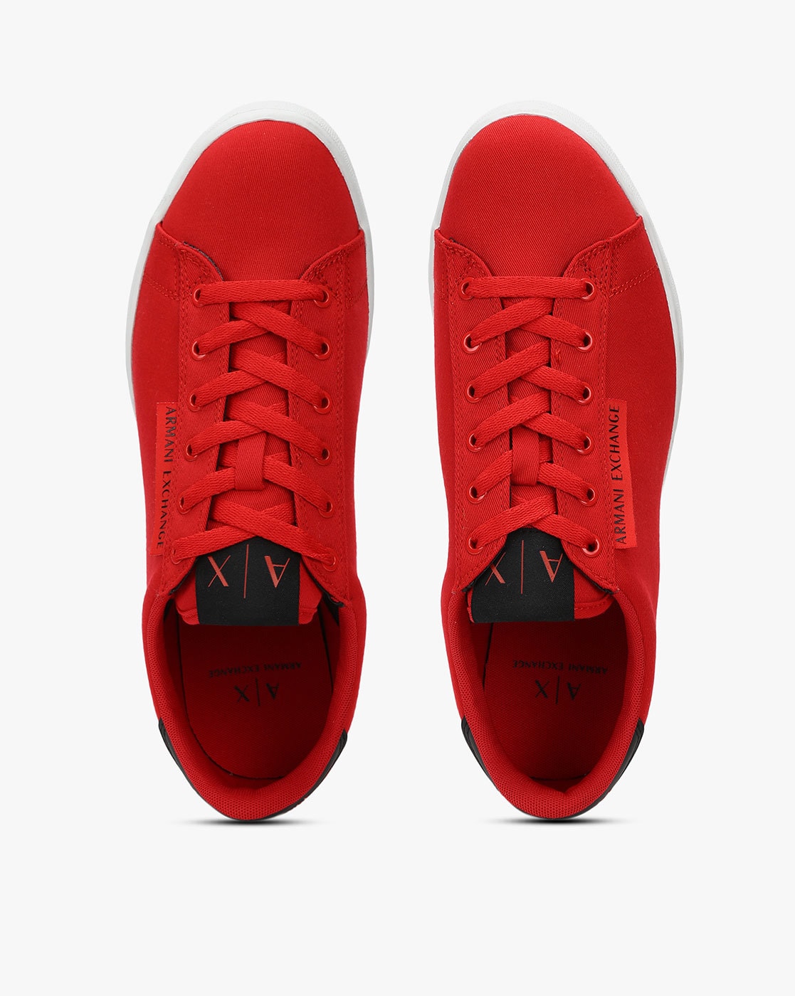 armani exchange red shoes