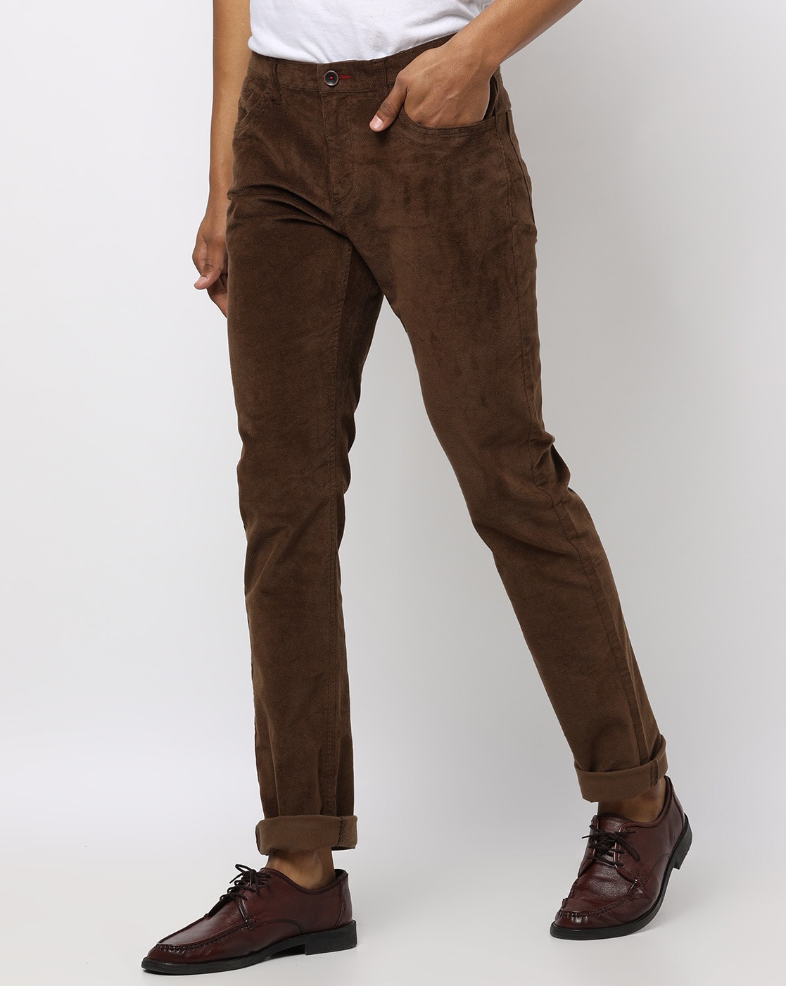 NETPLAY Slim Fit Flat-Front Pants With Insert Pockets|BDF Shopping