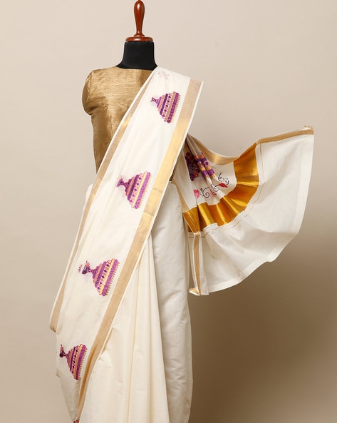 Page 40 | White Sarees: Buy Latest Indian Designer White saree Online -  Utsav Fashion