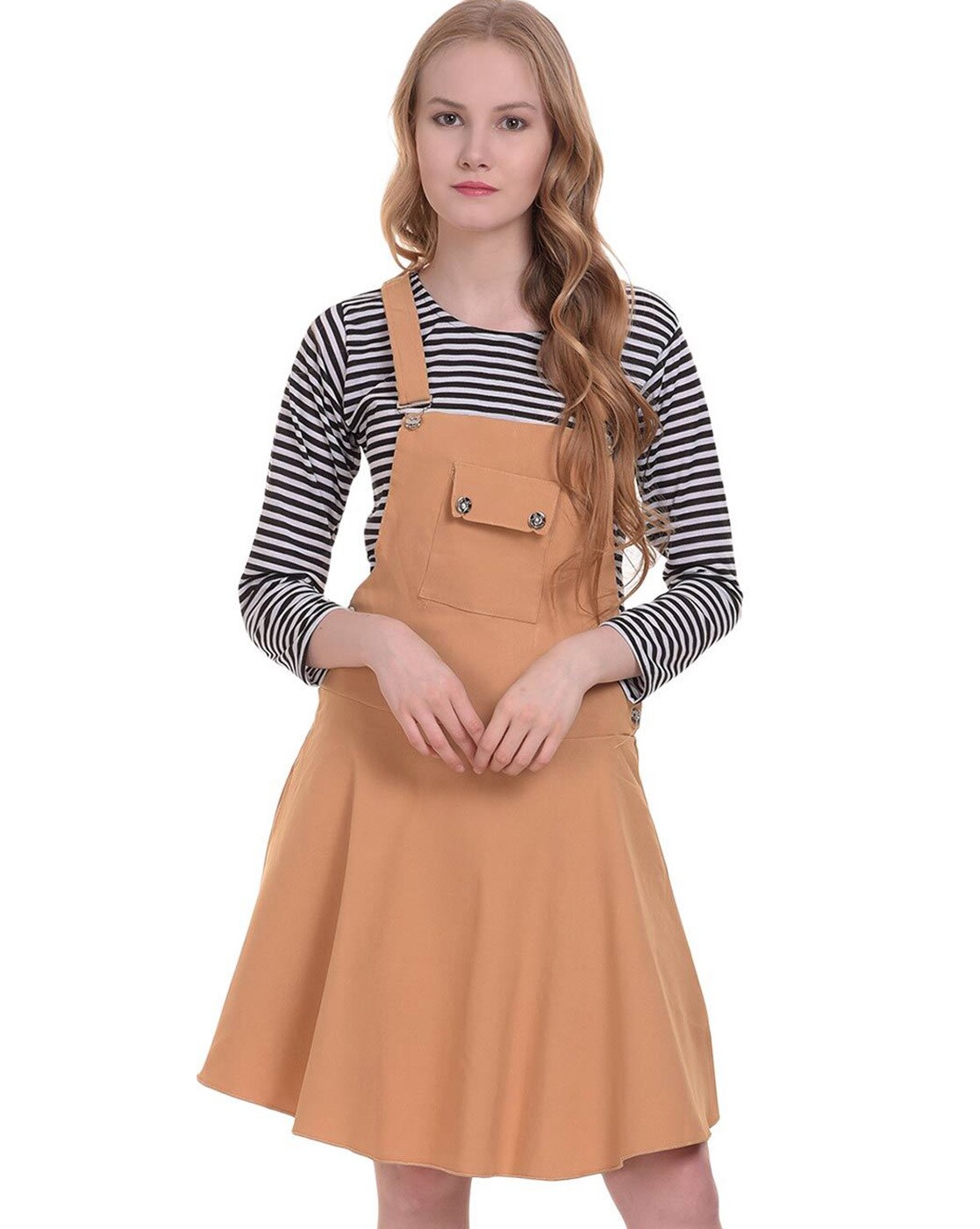 dungaree dress ajio