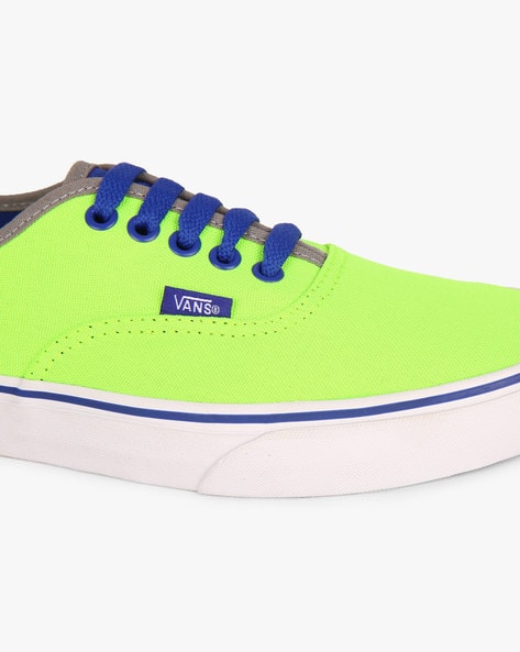 vans authentic neon green