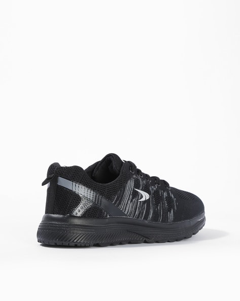 Washable Panelled Lace-Up Sports Shoes (Image - 3)