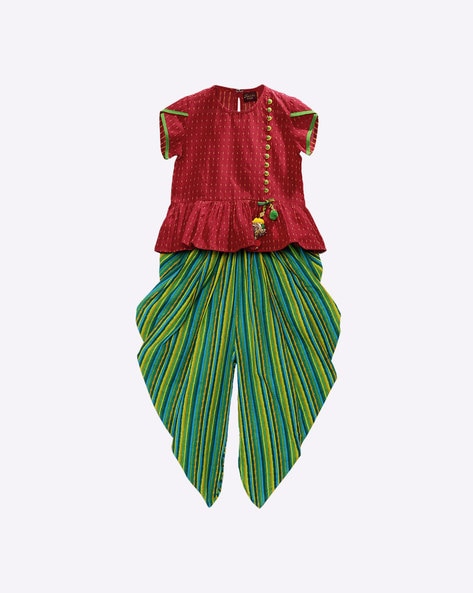 peplum ethnic dress