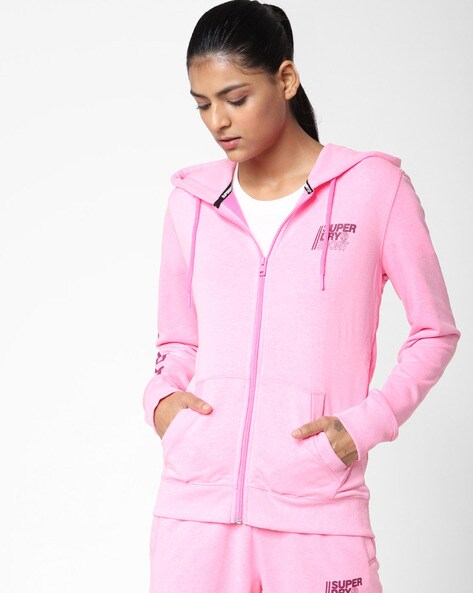 superdry hoodie pink