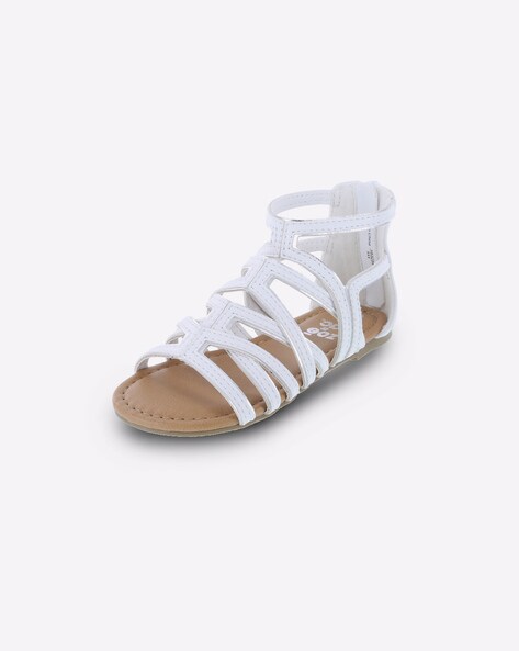 white gladiator sandal