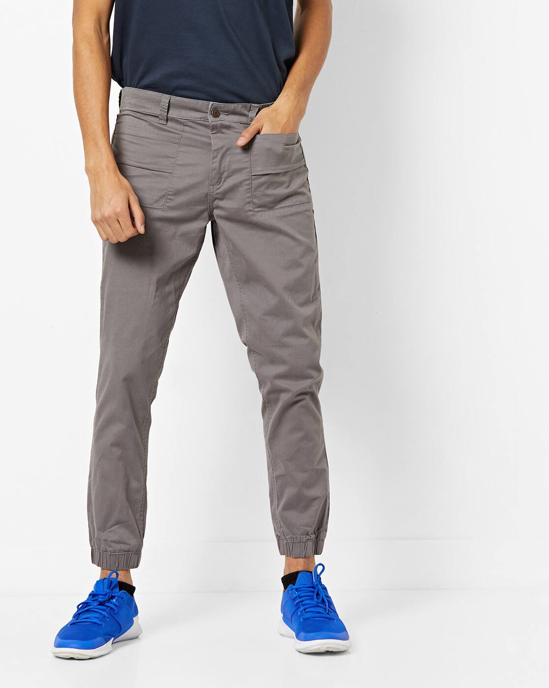 Grey Trousers \u0026 Pants for Men by AJIO 