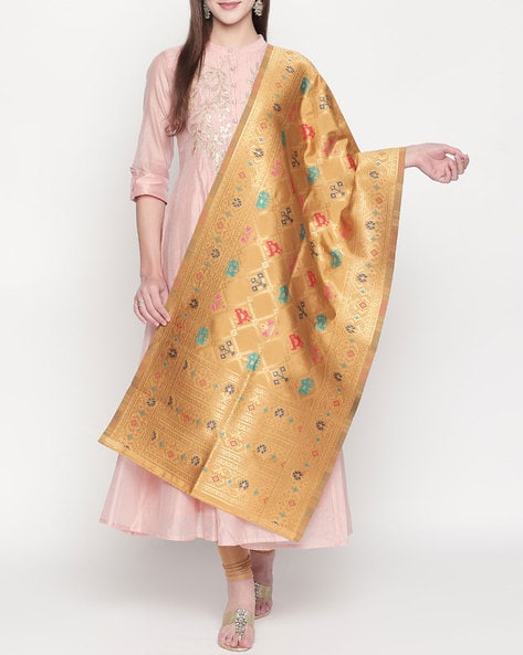 Banarasi Silk Dupatta with Border Price in India