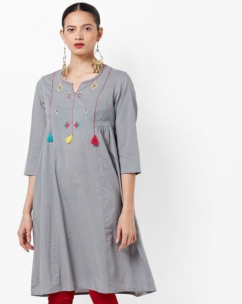 grey kurtis