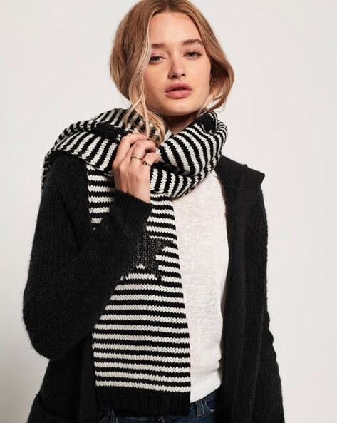 Knitted Striped Scarf Price in India