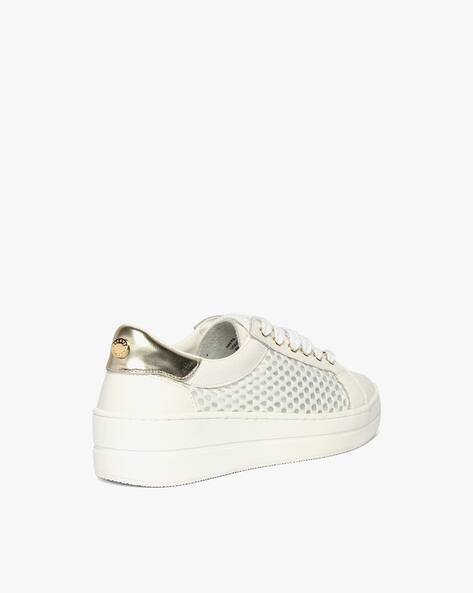 Lace-Up Sneakers with Cushioned Footbed