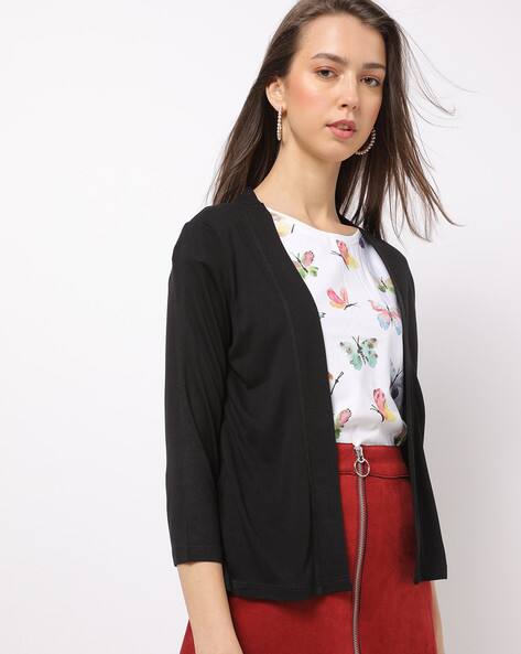ladies black bolero cardigan