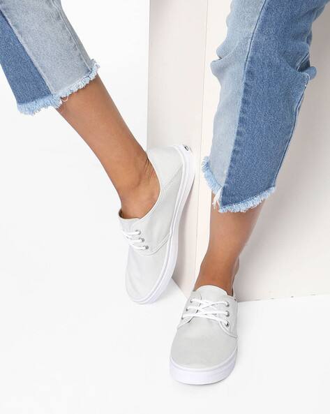 vans blue canvas shoes