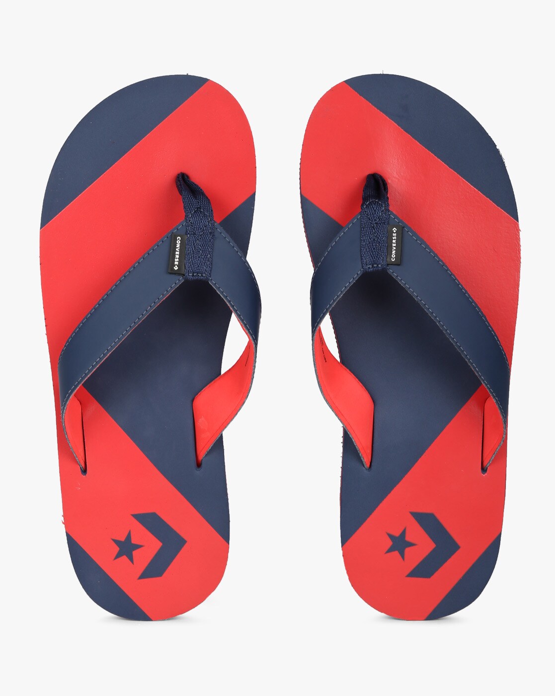 red converse flip flops